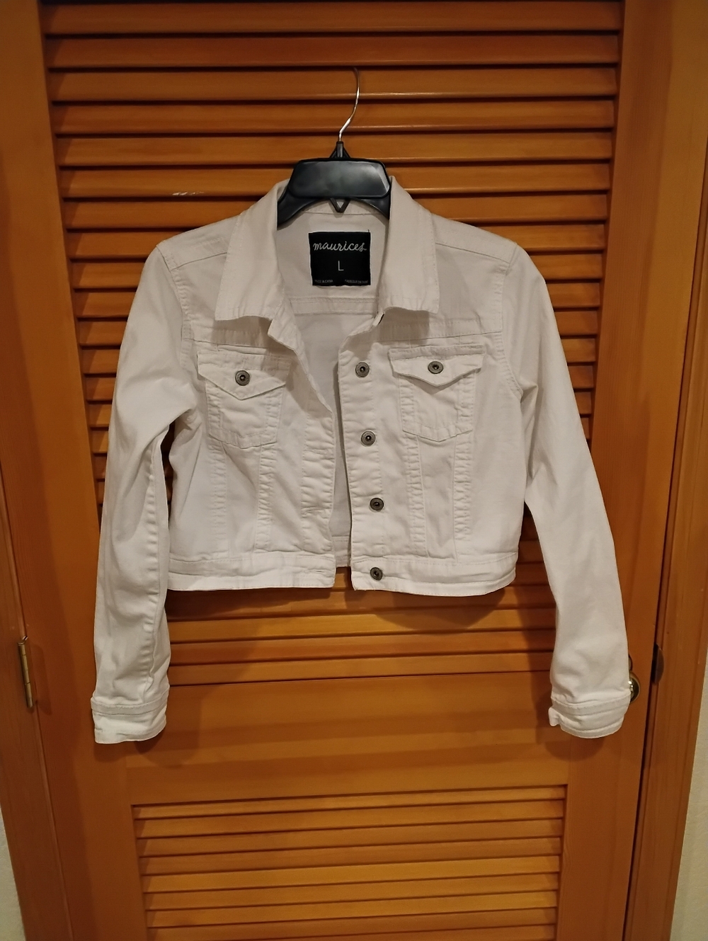 Maurices White Cropped Jean Jacket